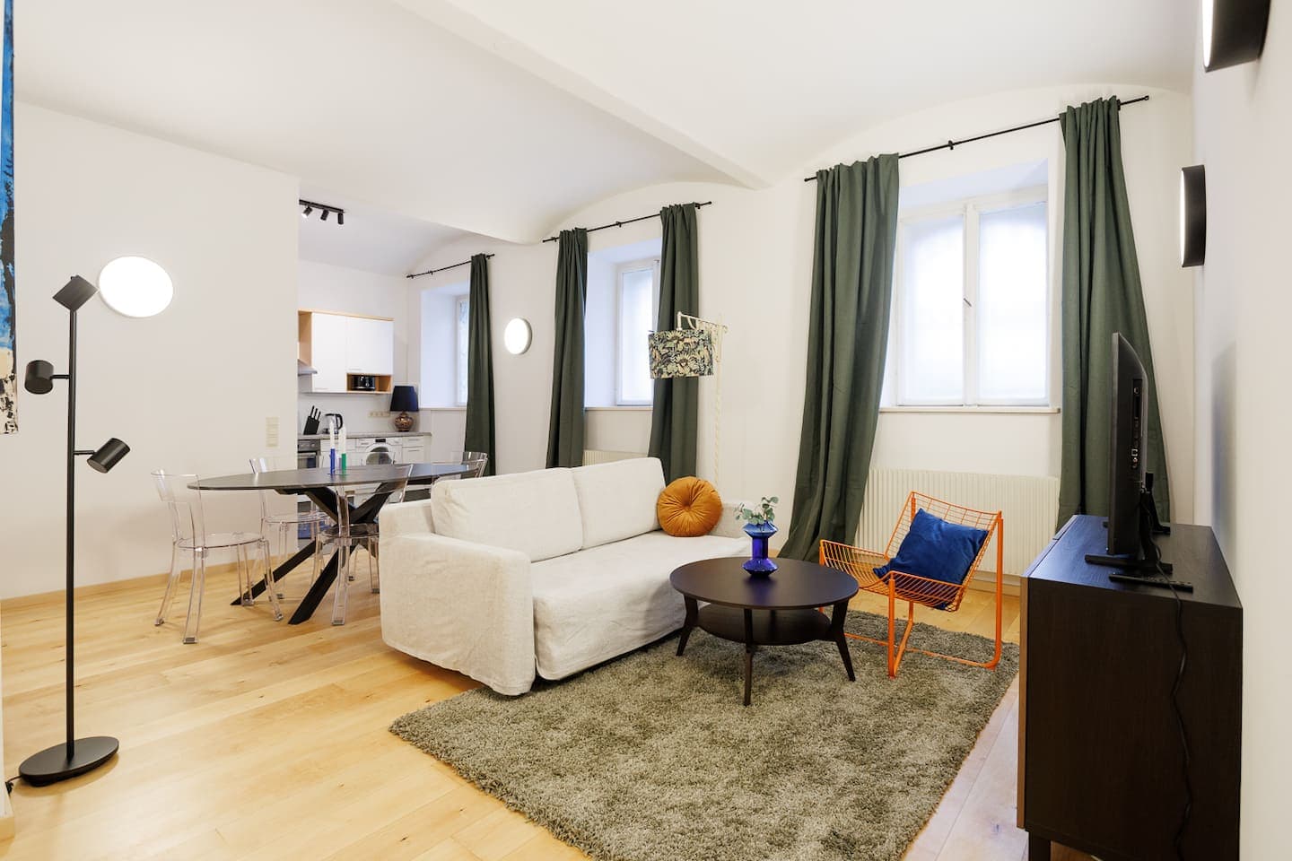 Wohnzimmer eines von Property Partners verwalteten Apartments in Wien